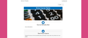 Course Template: Homepage Update